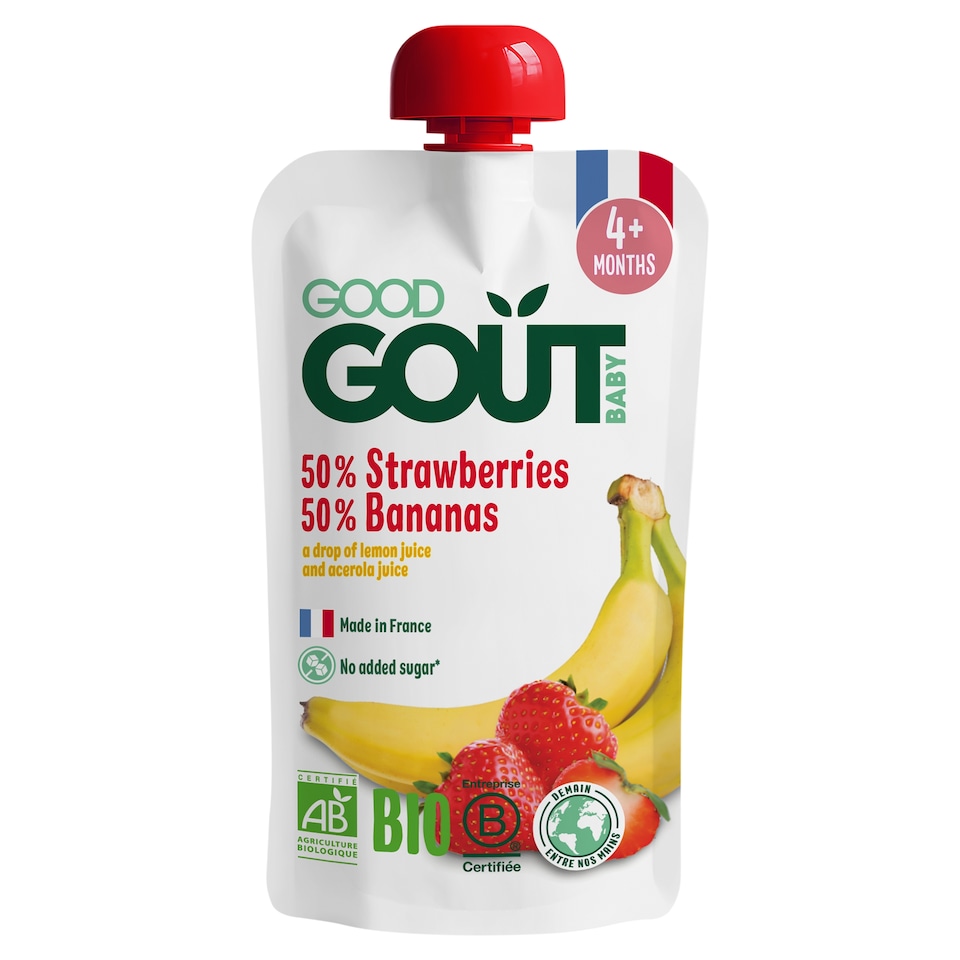 Good Gout Organic Strawberry with Banana 120g