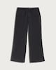 image 4 of F&F High Rise Wide Leg Drawstring Jeans in Black