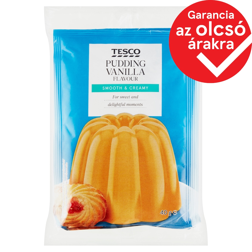 Tesco Vanilla Flavoured Pudding Powder 3 x 40 g