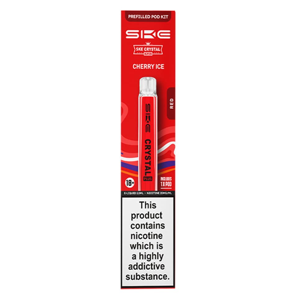 SKE Crystal Plus Red Pod Kit Cherry Ice 20mg/ml 1x2ml