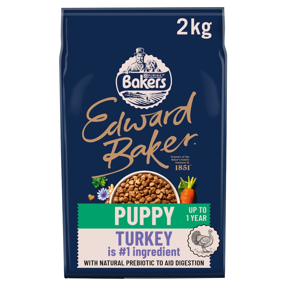 image 1 of BAKERS Edward Baker Puppy Turkey Dry Dog Food 2kg
