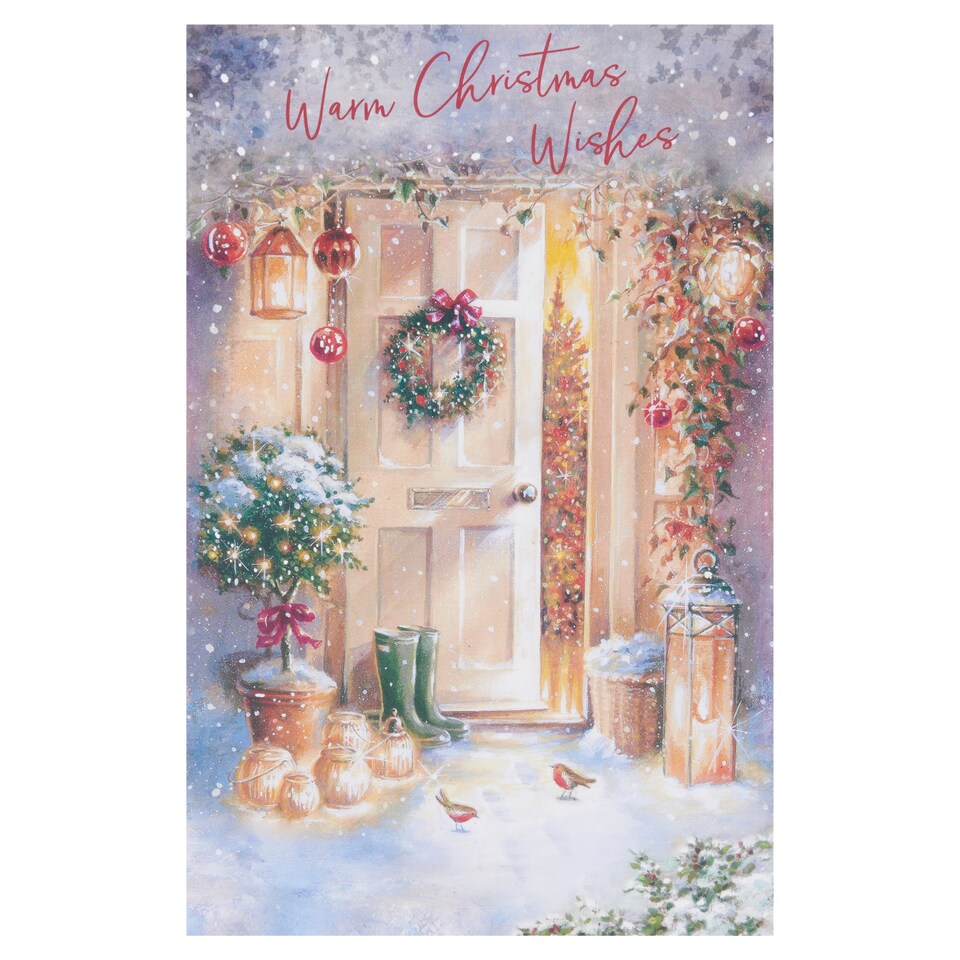 Holiday Watermark Spring Watermark Christmas Card Warm Christmas Wishes - Tesco Groceries