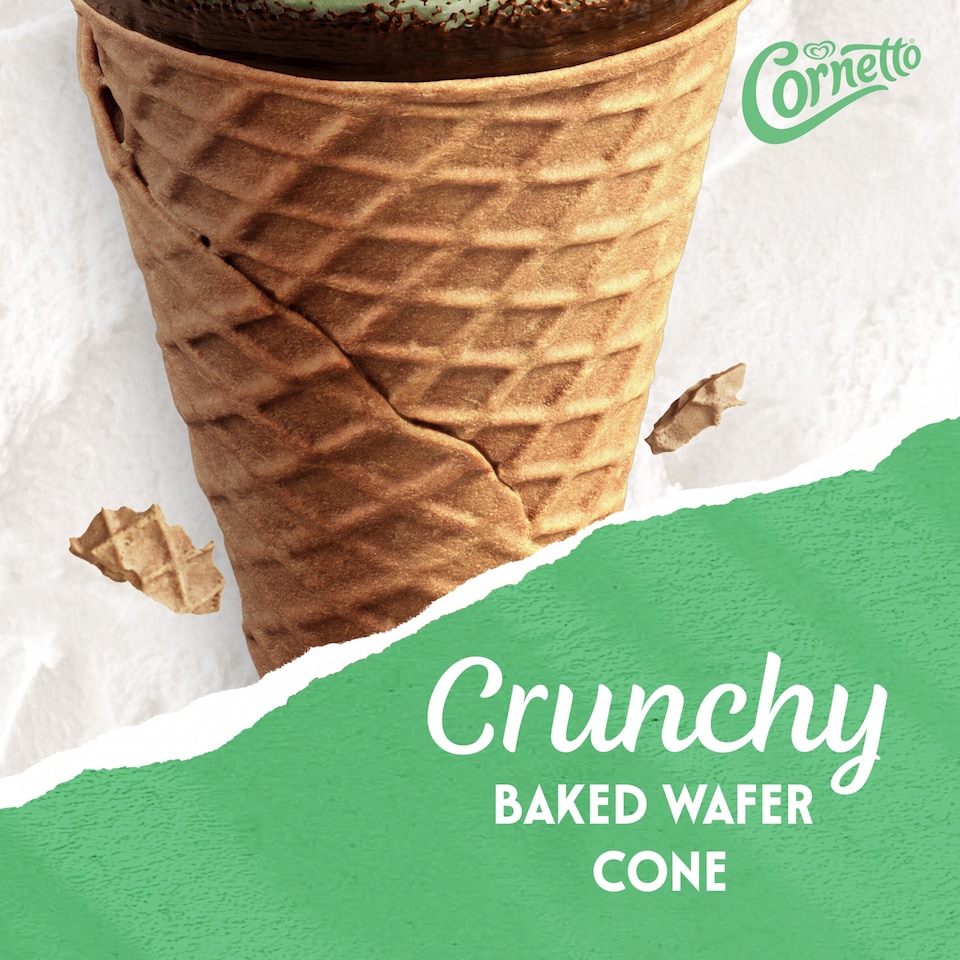image 1 of Cornetto Mint Ice Cream Cones 6x90ml