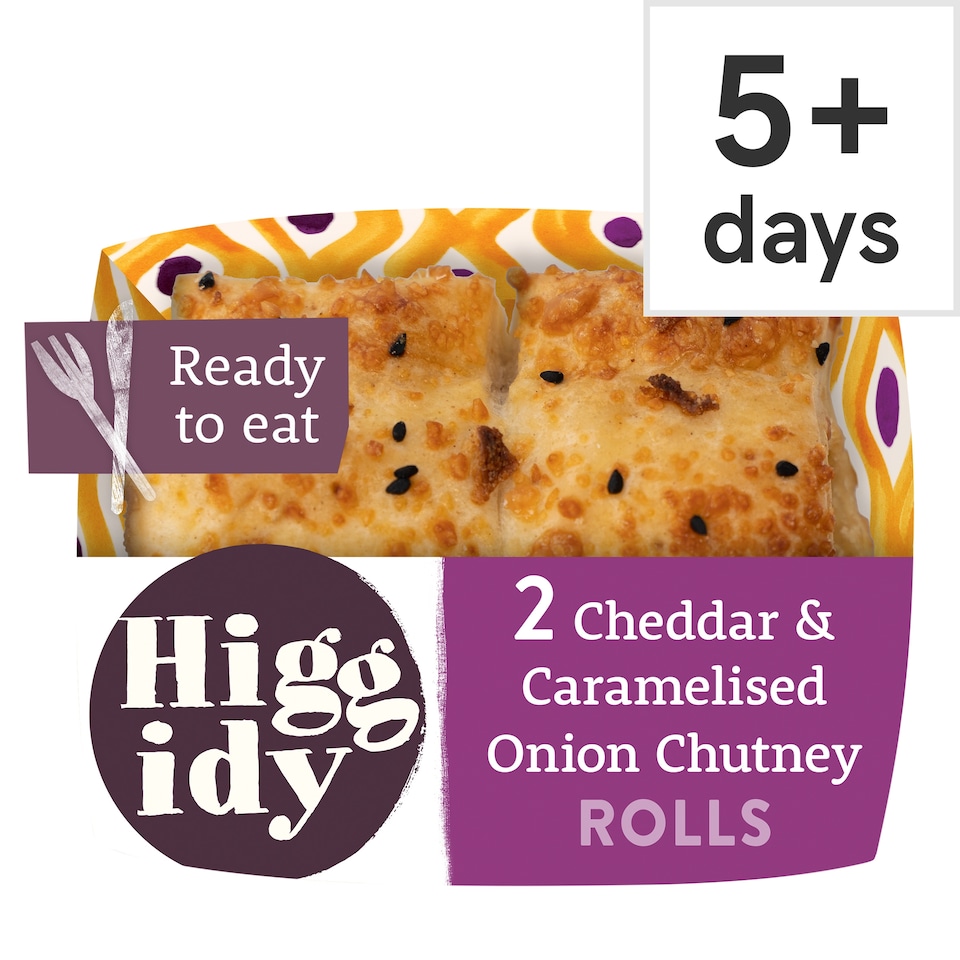 image 1 of Higgidy Cheddar & Caramalised Onion Chutney Rolls x2 54g