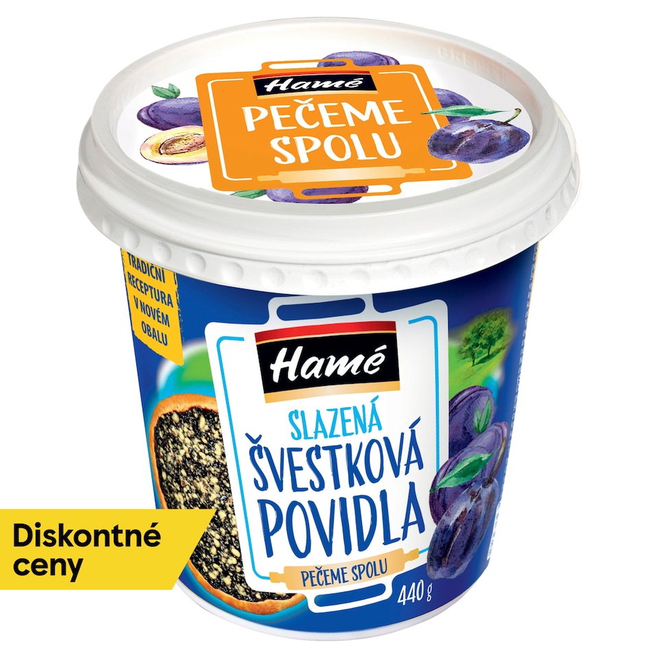 Hamé Sladený slivkový lekvár 440 g