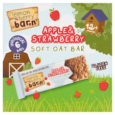 Lemon Berry Barn Apple & Strawberry Soft Oat Bars 6 x 23g