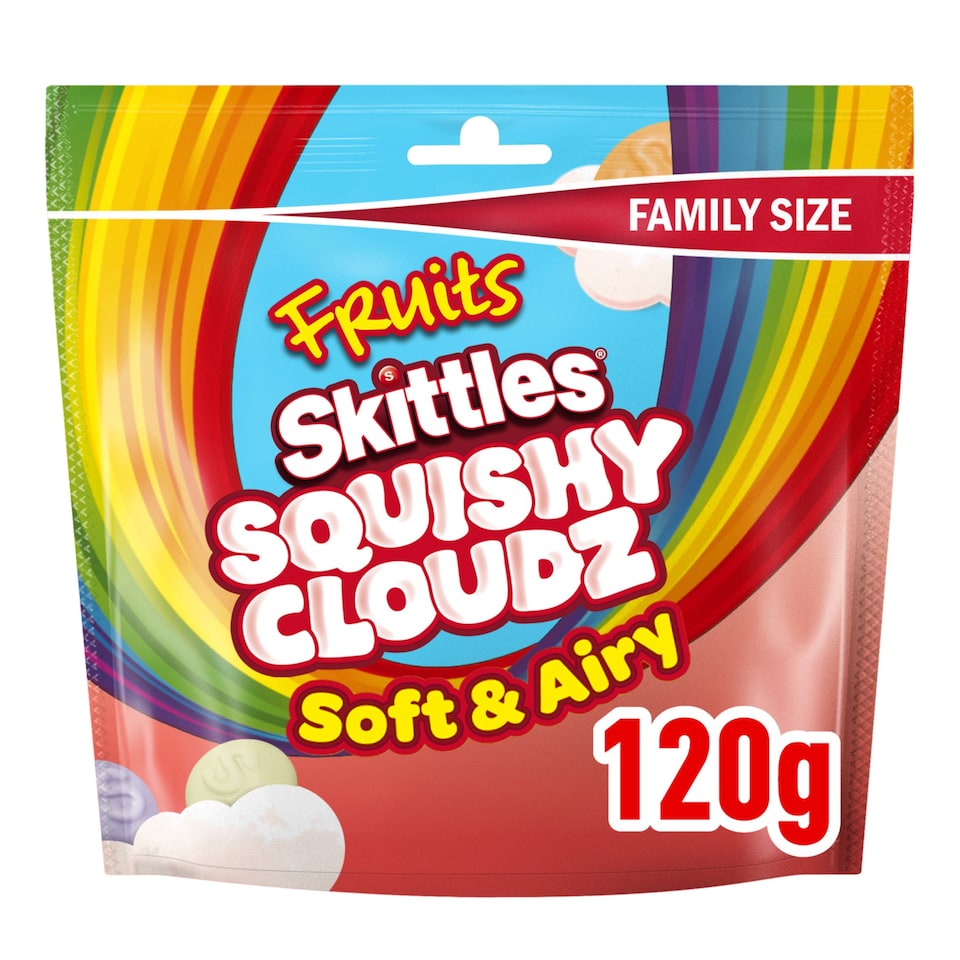 Skittles Squishy Cloudz Fruits Sweets 120G