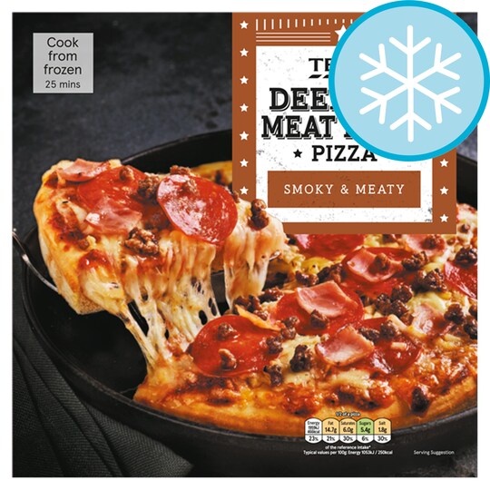 Tesco Deep Pan Meat Feast Pizza 386G Price Marked Tesco Groceries