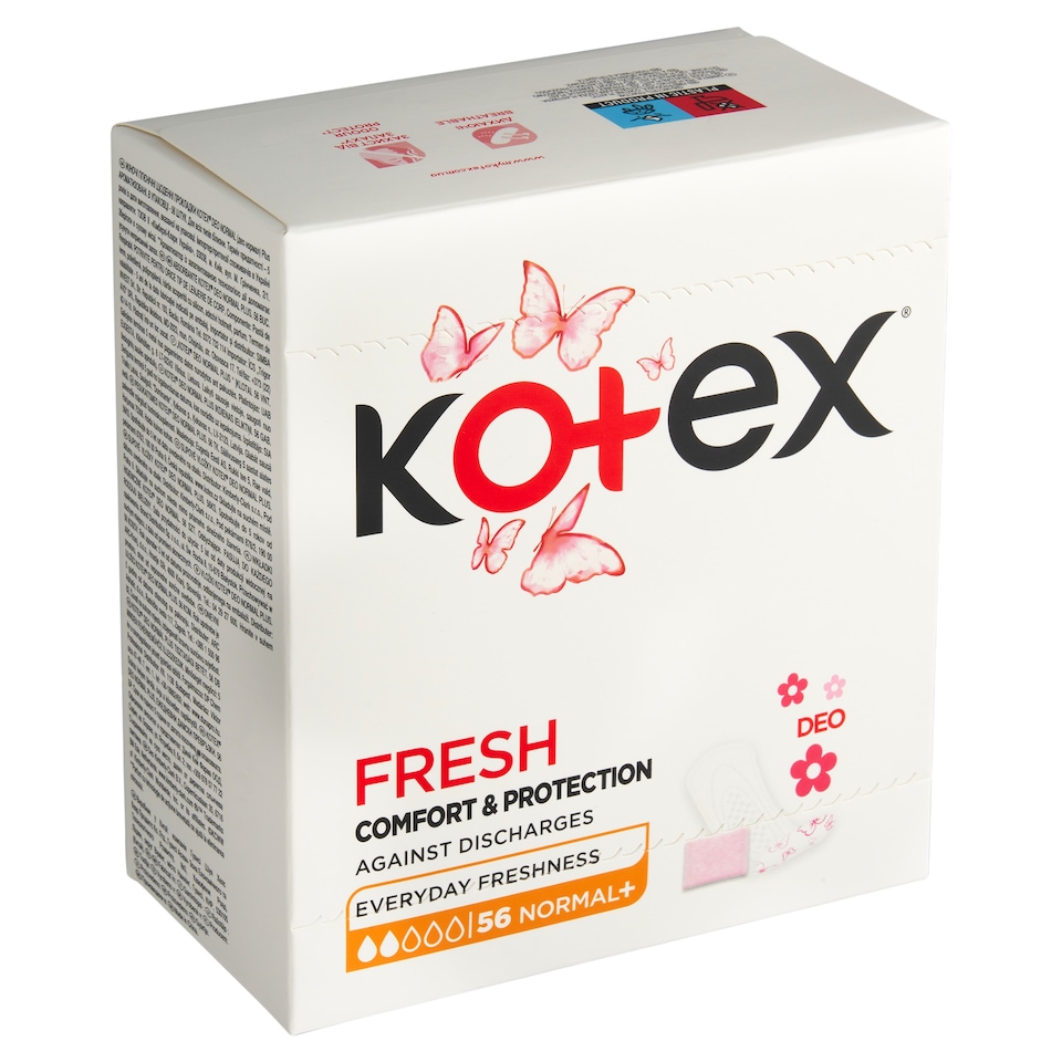 Kotex Fresh Deo Normal Plus slipové vložky 56 ks
