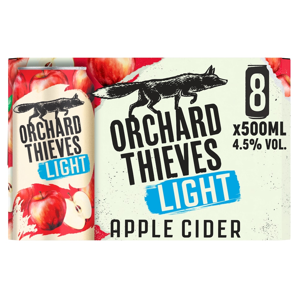 Orchard Thieves Light Apple Cider 8 x 500ml