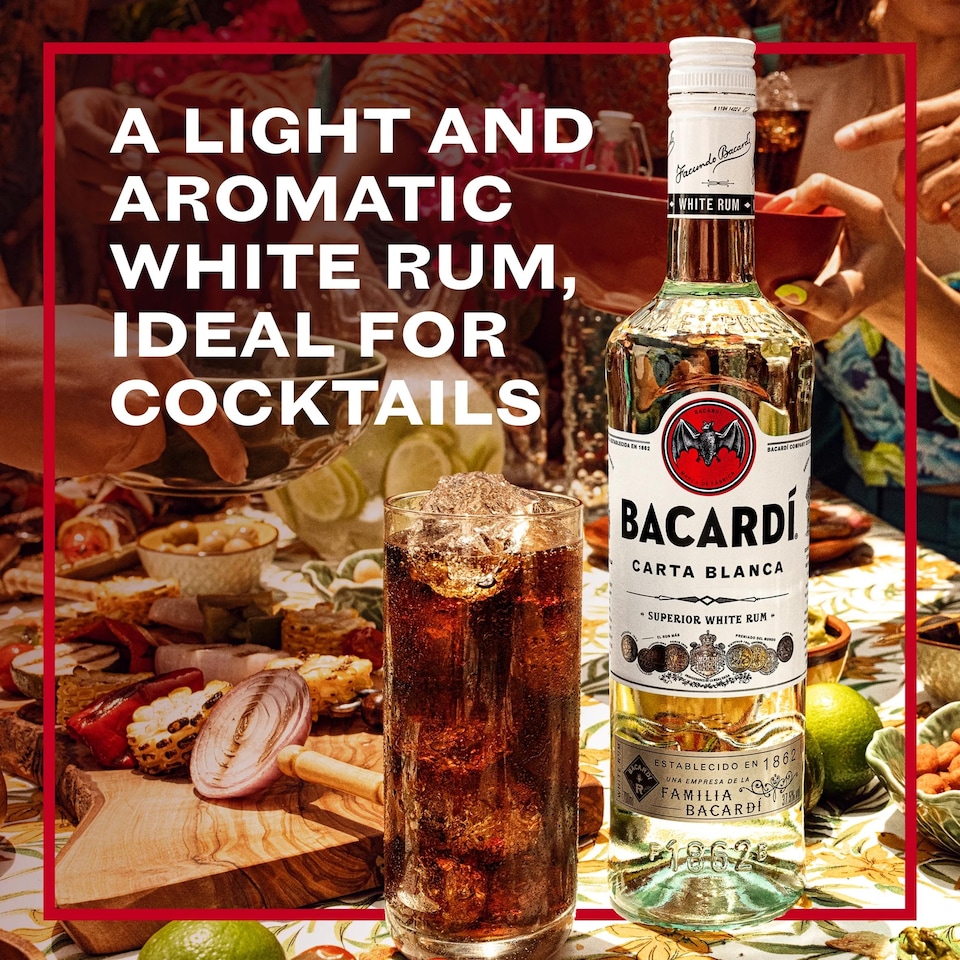image 1 of Bacardi Carta Blanca Rum 35Cl