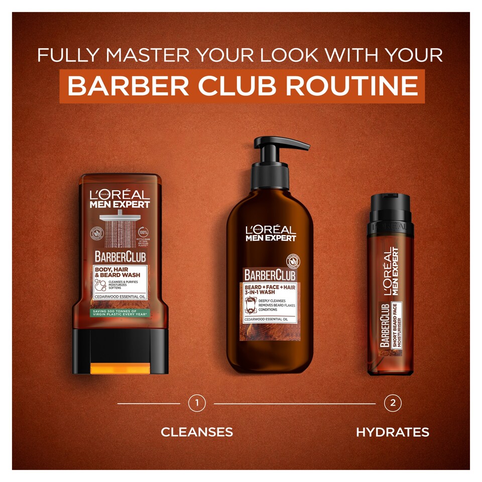 image 1 of L'Oreal Men Expert Body Hair & Beard Wash 400Ml