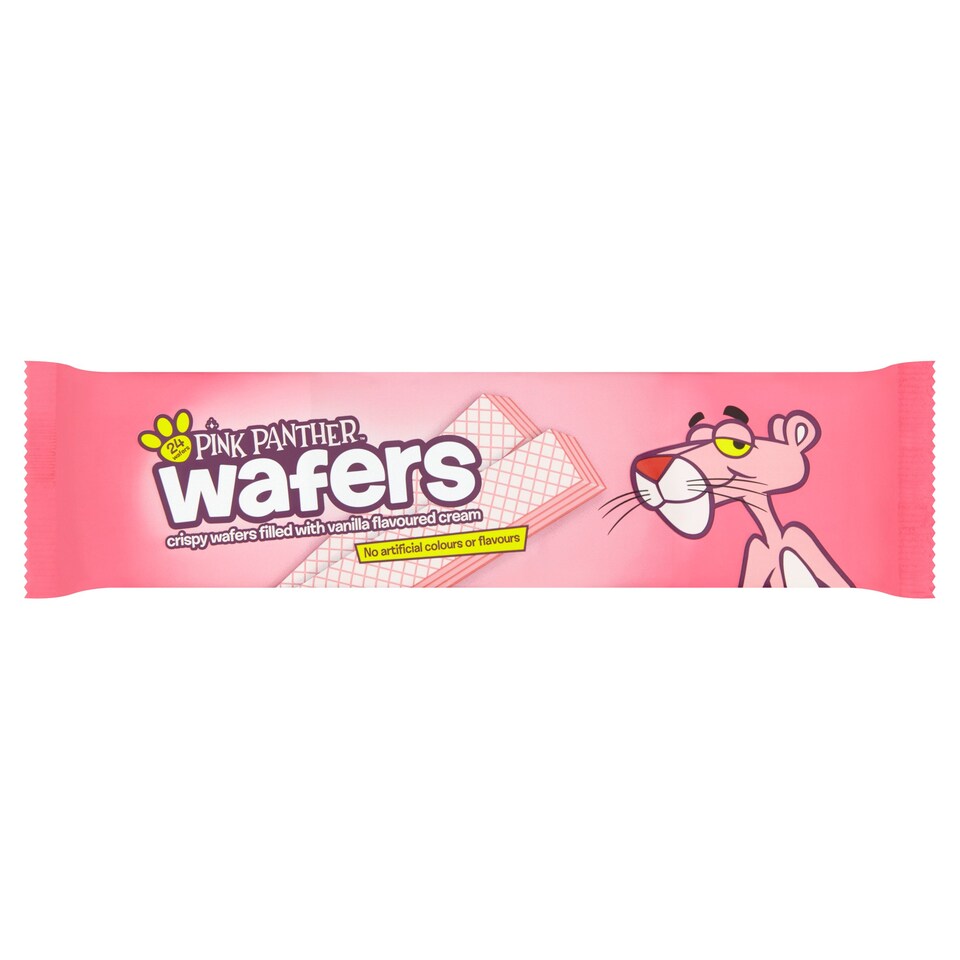 Pink Panther Wafers Vanilla 185G Tesco Groceries