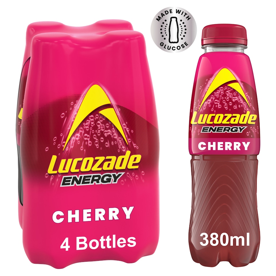 image 1 of Lucozade Energy Drink Wild Cherry 4x380ML