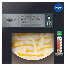 Tesco Finest Lemon, Lime & White Chocolate Cake