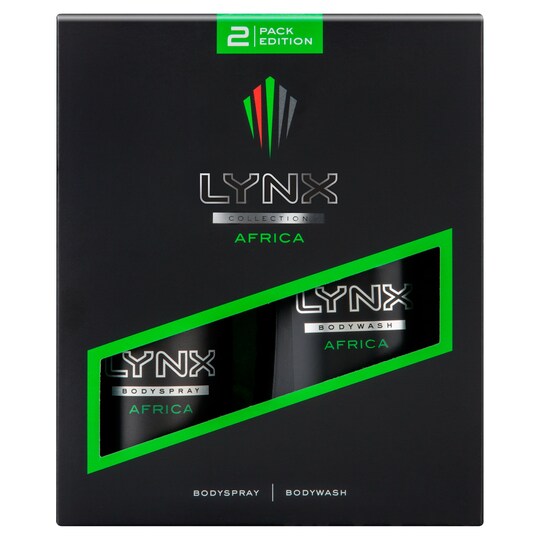 Lynx Collection Africa Body Wash And Spray Duo Set Tesco Groceries