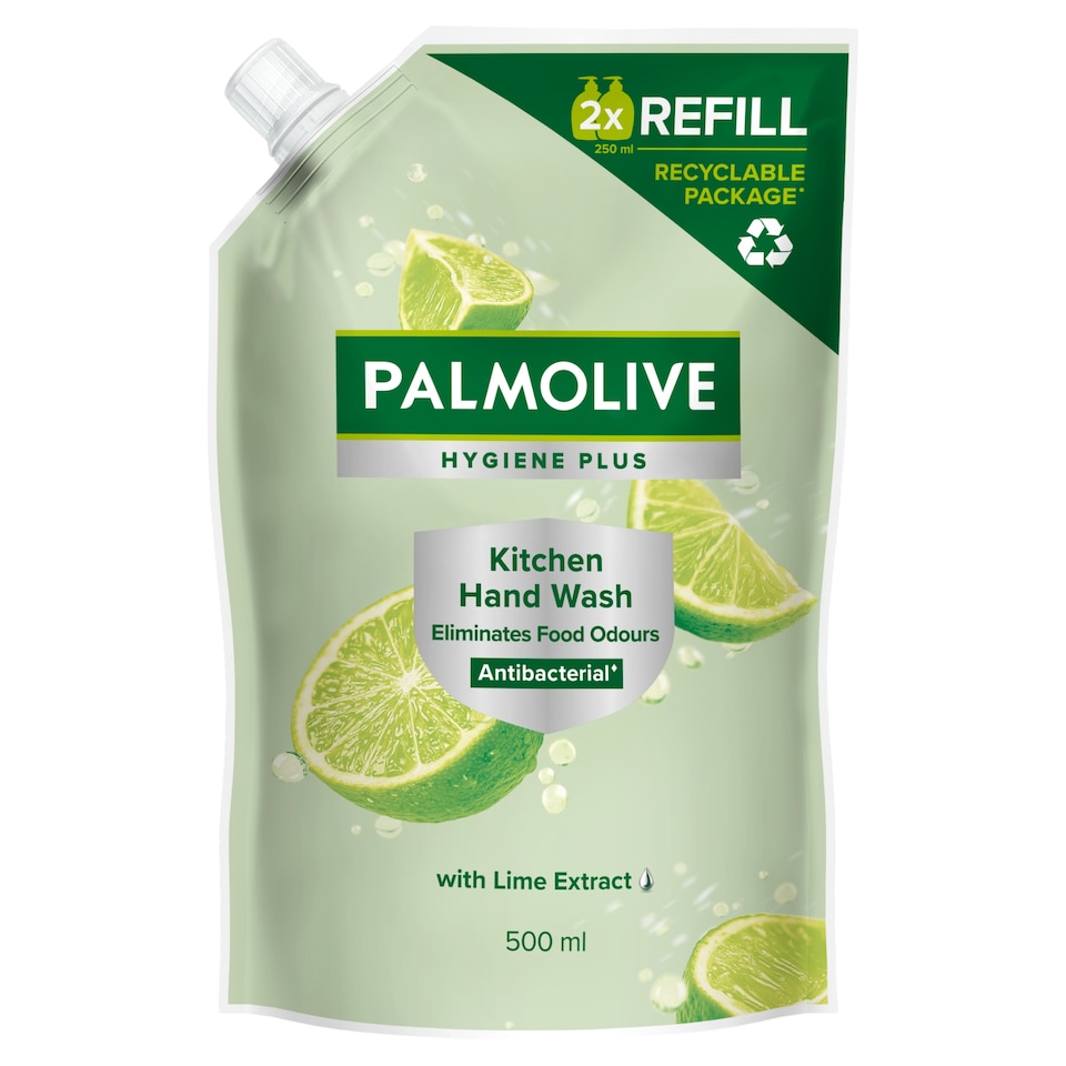 image 1 of Palmolive Hygiene Plus Kitchen Antibacterial Hand Soap {size}

**DOYPACK**
Palmolive Hygiene Plus Kitchen Antibacterial Hand Soap Refill {size}