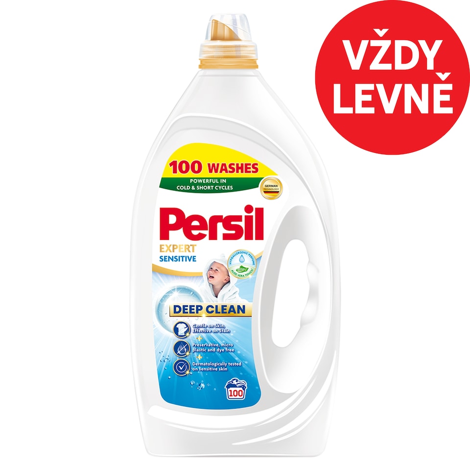 Persil Deep Clean Expert Sensitive přípravek pro praní prádla 100 praní 4,50l