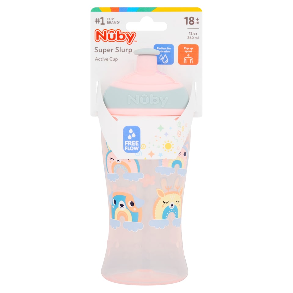 image 1 of Nuby Super Slurp Pop Up Beaker