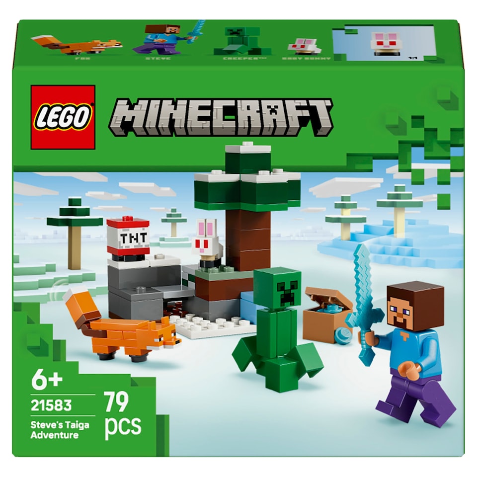 image 1 of LEGO Minecraft 21583 Steve's Taiga Adventure