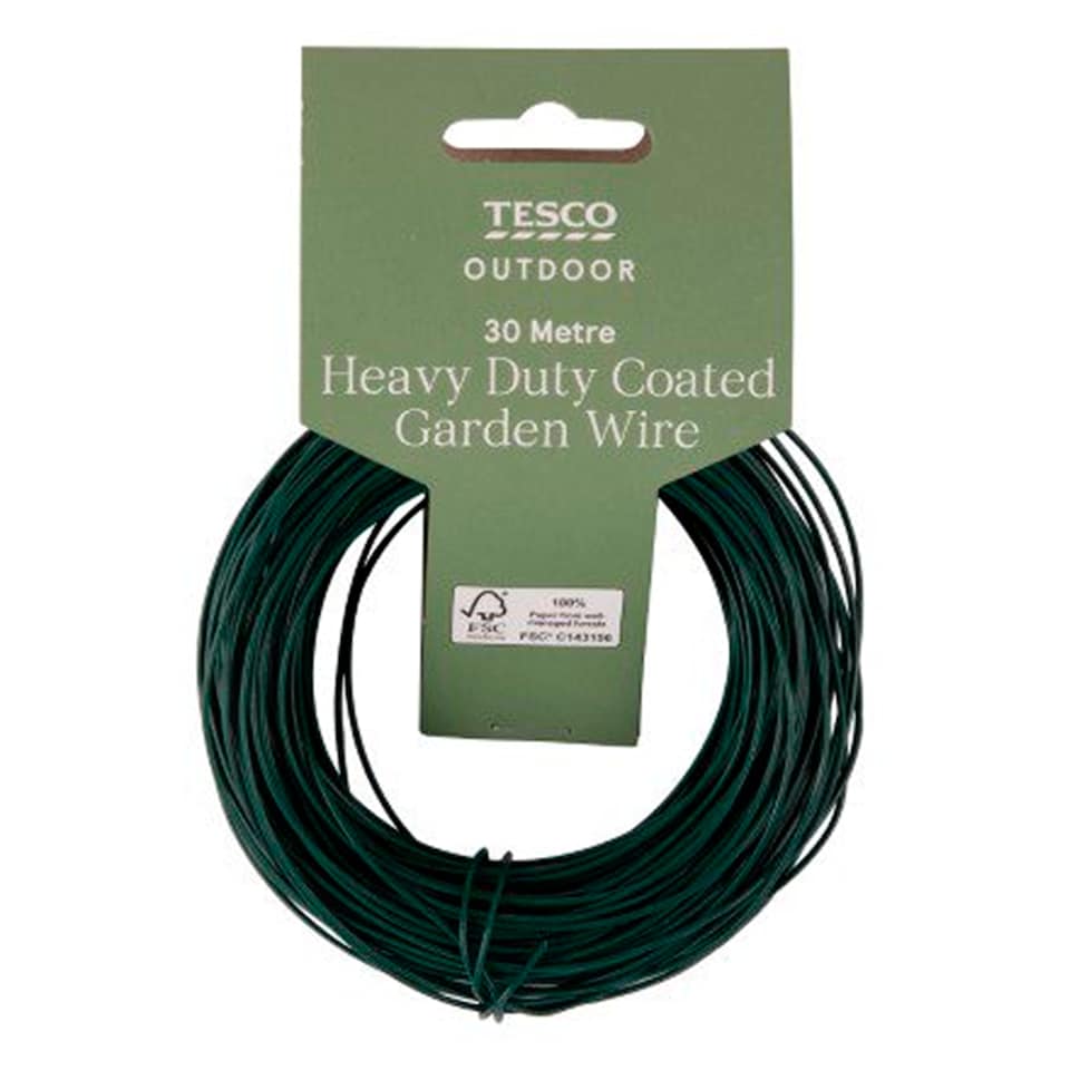 Tesco Heavy Duty Coated Garden Wire 30M
