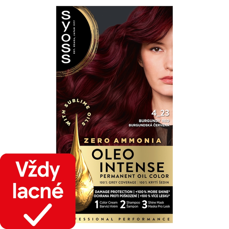 Syoss Oleo Intense 4-23 Burgundská červeň 50 ml