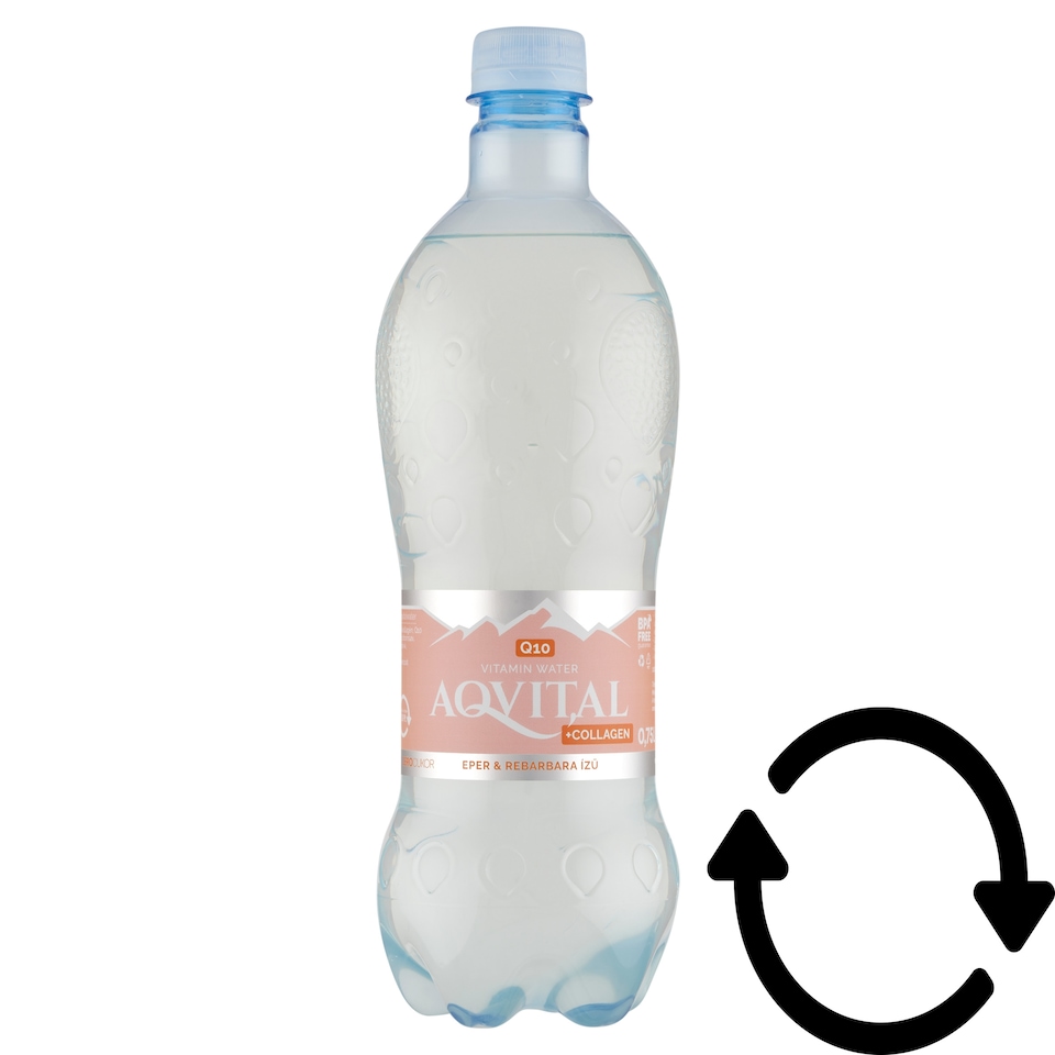 Aqvital Strawberry & Rhubarb Natural Mineral Water-Based Soft Drink 0,75 l
