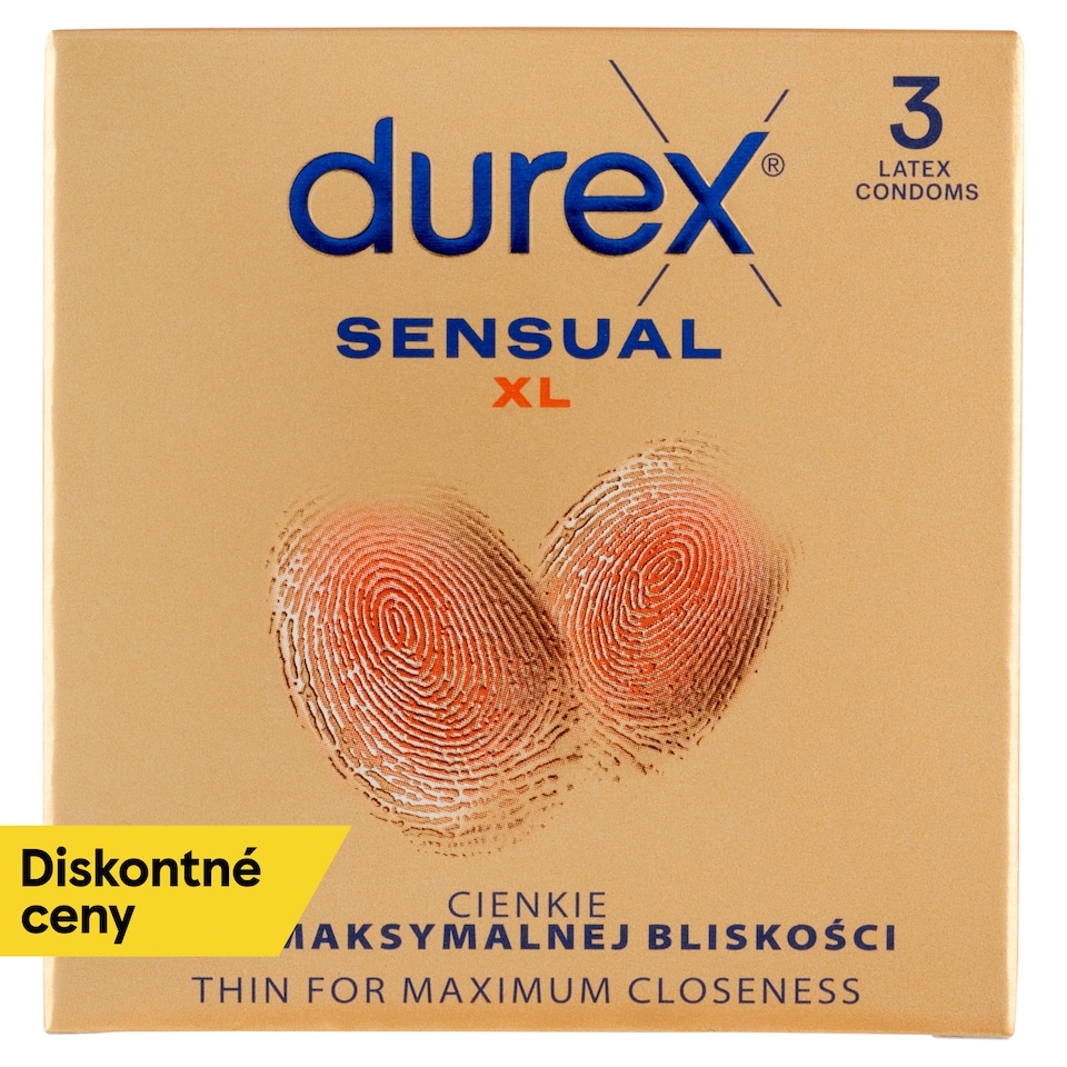 obrázok 1 z Durex Sensual prezervatívy XL 3 ks