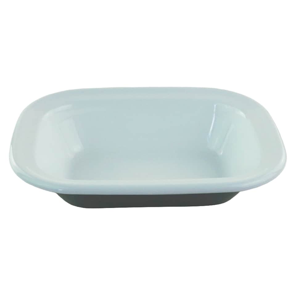 Tesco Slate Grey Enamel Rect Pie Dish 21cm