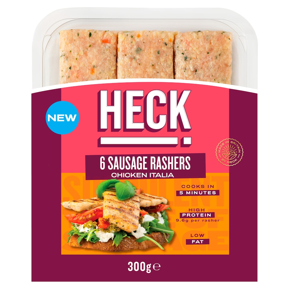 image 1 of HECK Chicken Italia Sausage Rashers 300g