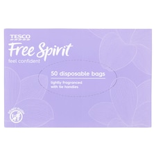 Tesco Free Spirit Disposable Bags 50 Pack