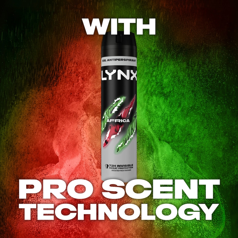 image 1 of Lynx Africa 72h Antiperspirant Deodorant for Men 250ml