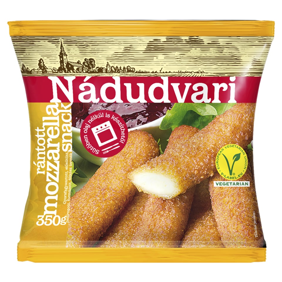 Nádudvari Quick-Frozen Fried Mozzarella Snack 350 g