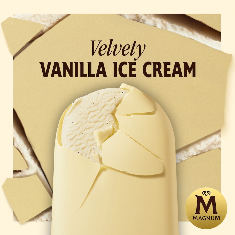 image 1 of Magnum White Chocolate Ice Cream Sticks 3x100ml