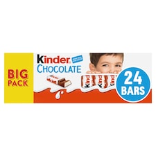 Kinder Chocolate Bars 24 X 12.5G