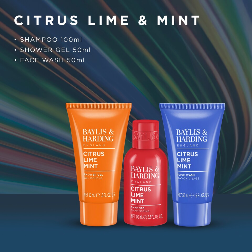 image 1 of Baylis & Harding Citrus, Lime & Mint Men's Travel Bag Gift Set