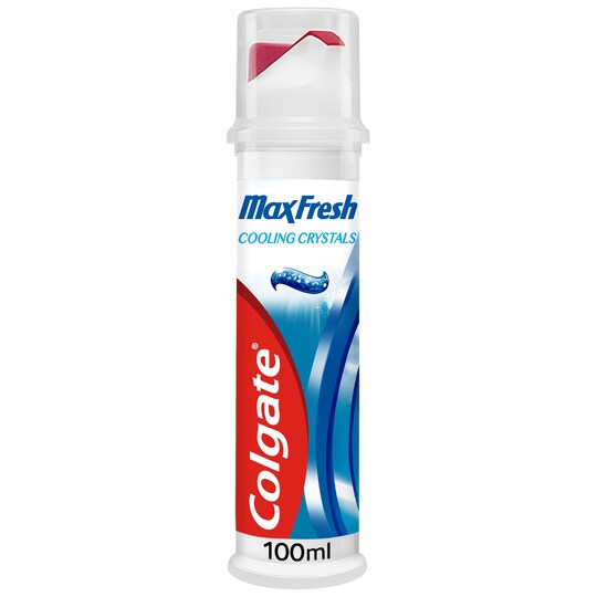 Colgate Maxfresh Blue Toothpaste Pump 100Ml Tesco Groceries