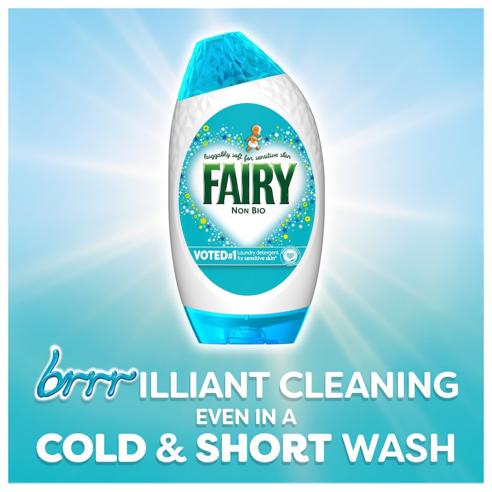 image 1 of Fairy Non Bio Washing Liquid Gel 45 Washes 1485ML