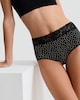 image 3 of F&F 5-Pack Cotton Rich Full Brief Lace Trim Knickers in Black