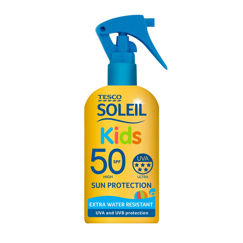 image 1 of Tesco Soleil Kids Sun Spray Spf50+ 200Ml