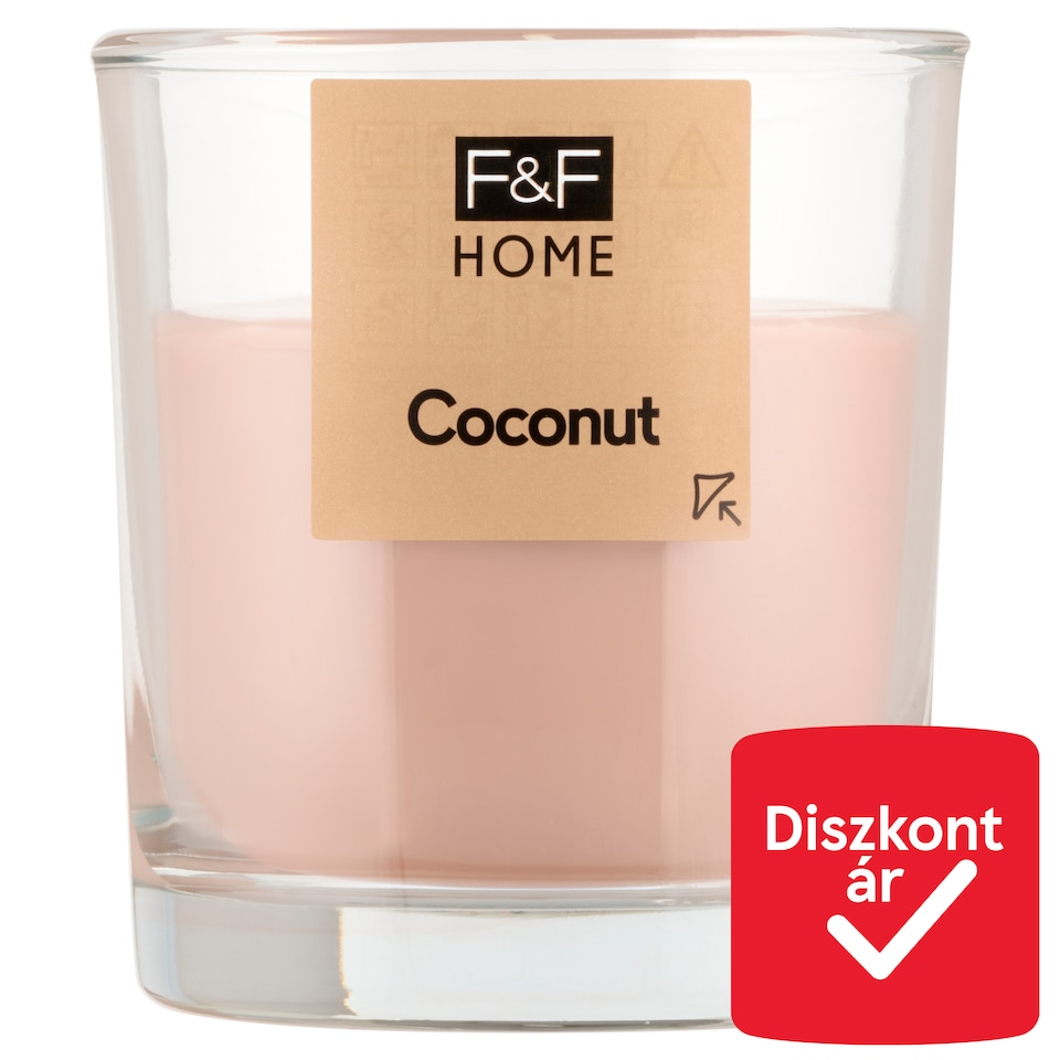 F&F Home Coconut illatos gyertya 95 g  1. kép
