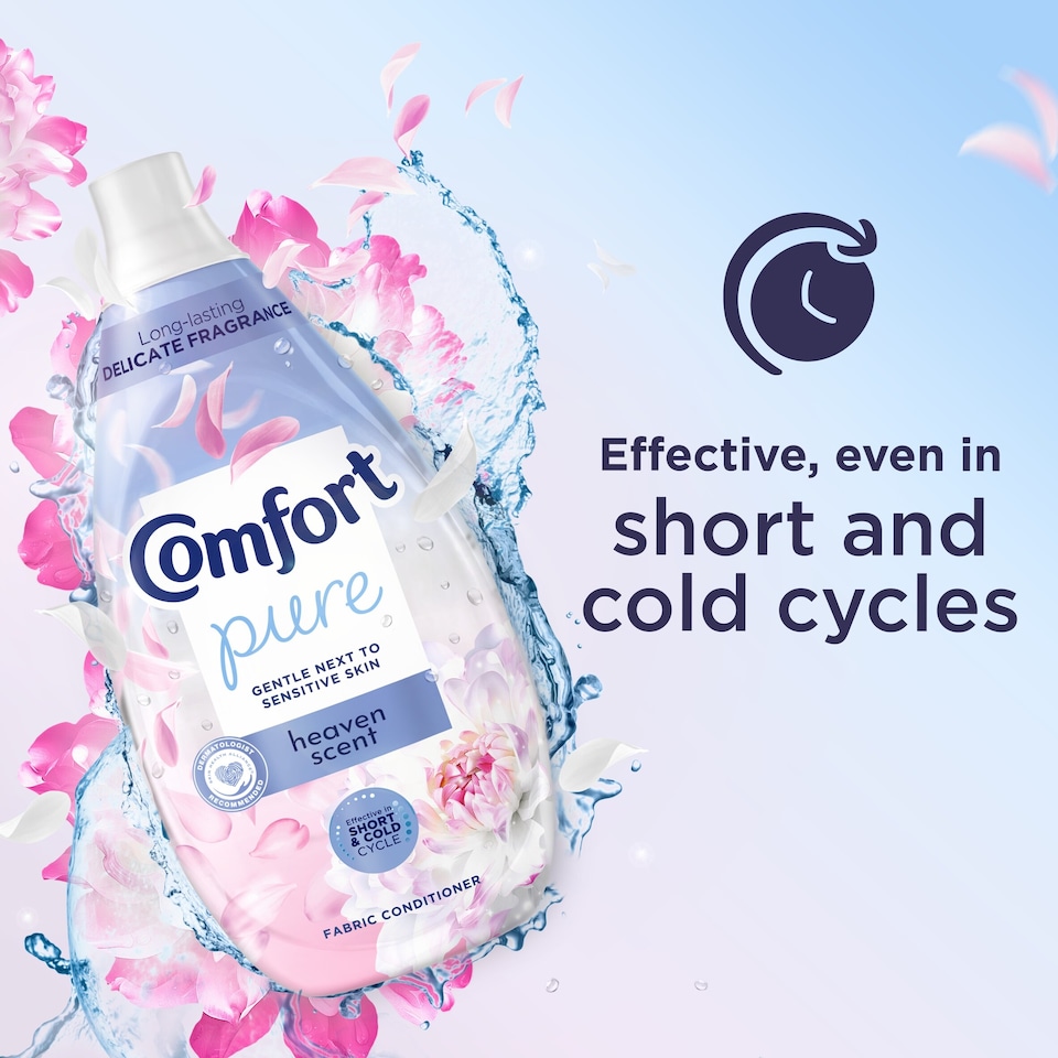 image 1 of Comfort Pure Heaven Scent Fabric Conditioner 64 Washes 960ml