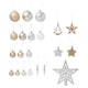 image 2 of Tesco Neutral Baubles Christmas Decorations 100 Pack