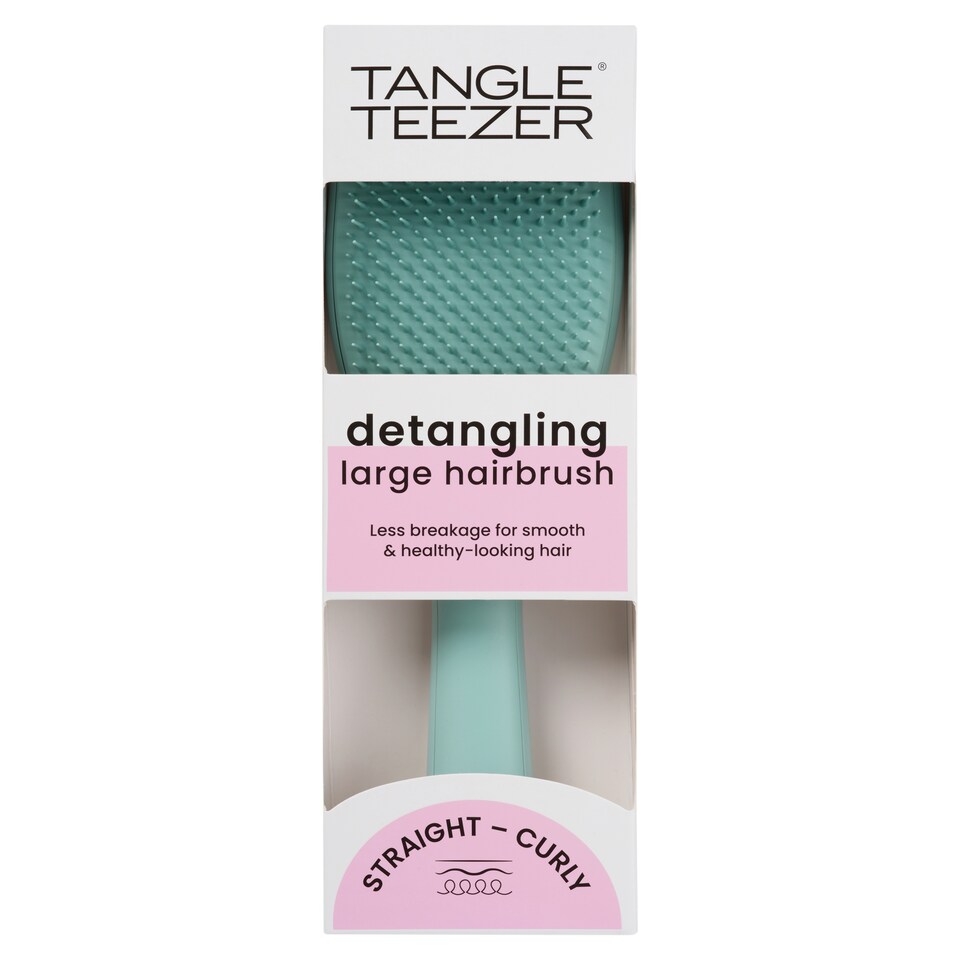 Tangle Teezer Detangling Large Hair Brush Straight to Curly Marine Teal