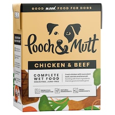 Pooch & Mutt Complete Wet Dog Food Chicken & Beef 375g   