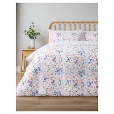 Tesco WWF Floral Muslin Duvet Set Double