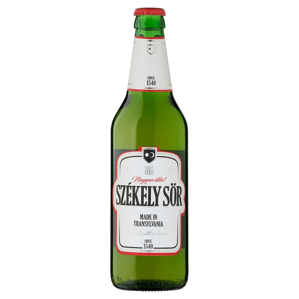 Székely Sör kézműves világos sör 6% 500 ml  1. kép