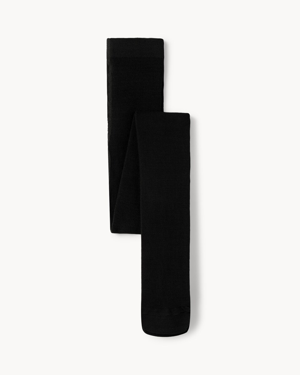 image 1 of F&F 100 Denier Knitted Tights in Black