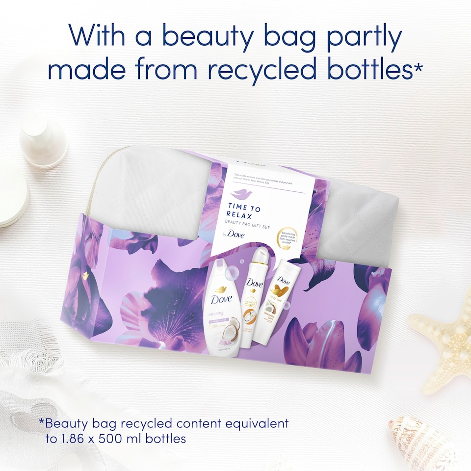 image 1 of Dove Time to Relax Beauty Bag Gift Set