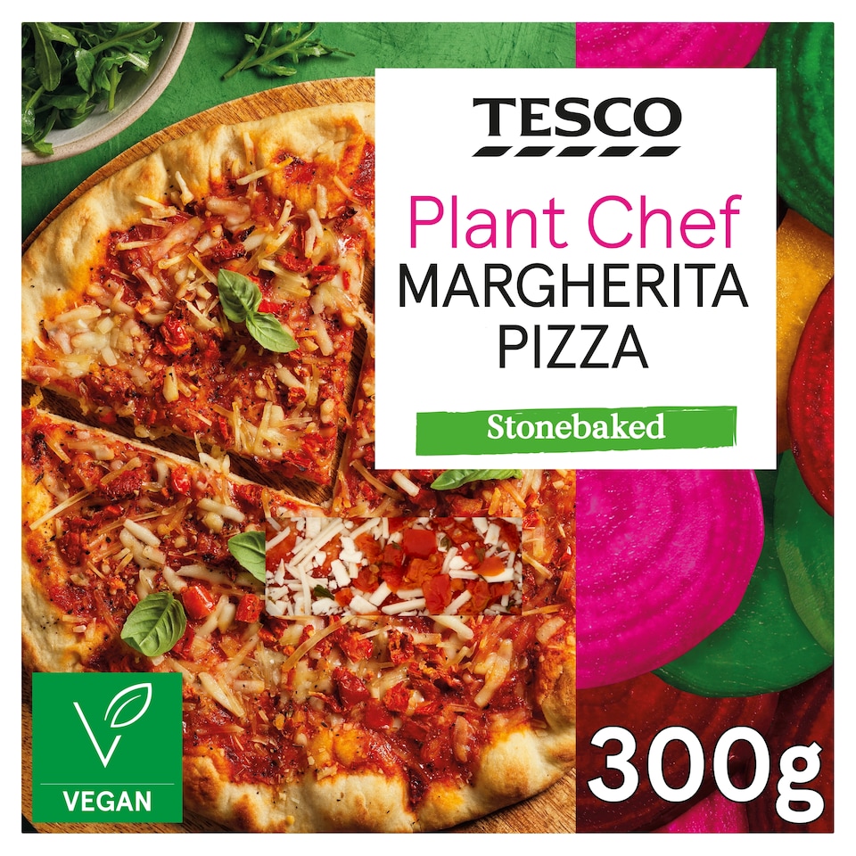Tesco Plant Chef Stonebaked Margherita Pizza 300g